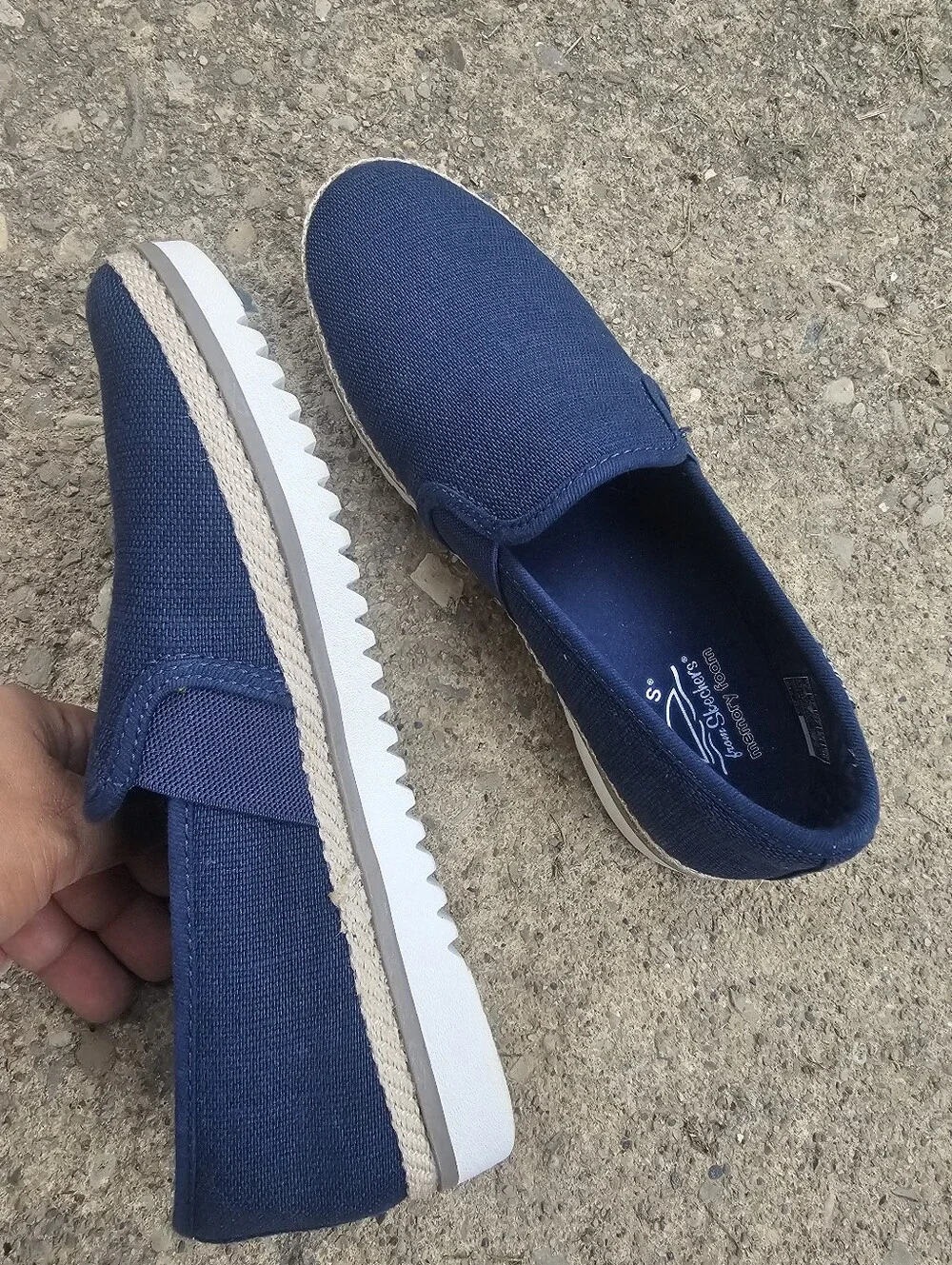 Women's Flexpadrille Lo Shiny Spritz Canvas Slip On Sz 7